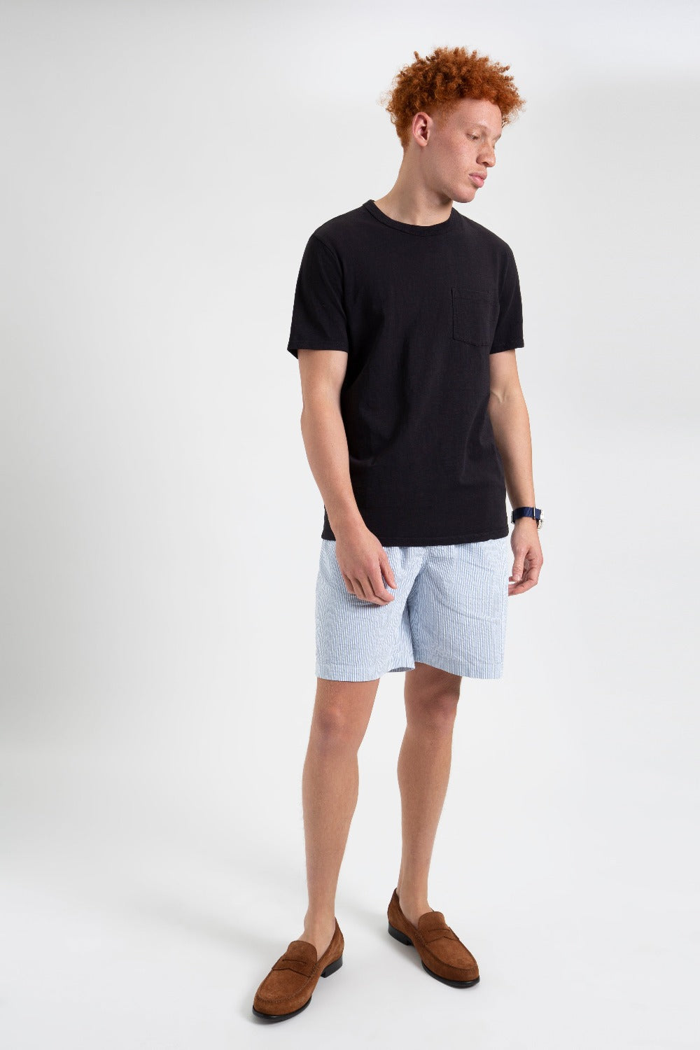 T-Shirt Ben Sherman Garment Dye Beatnik Noir | JEK-53057091